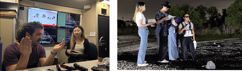 Testing with NASA engineers at the Rock Yard